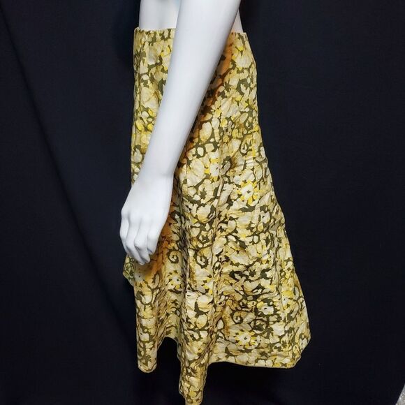 Cotton Yellow & Green Skirt (4) - Picture 3 of 5